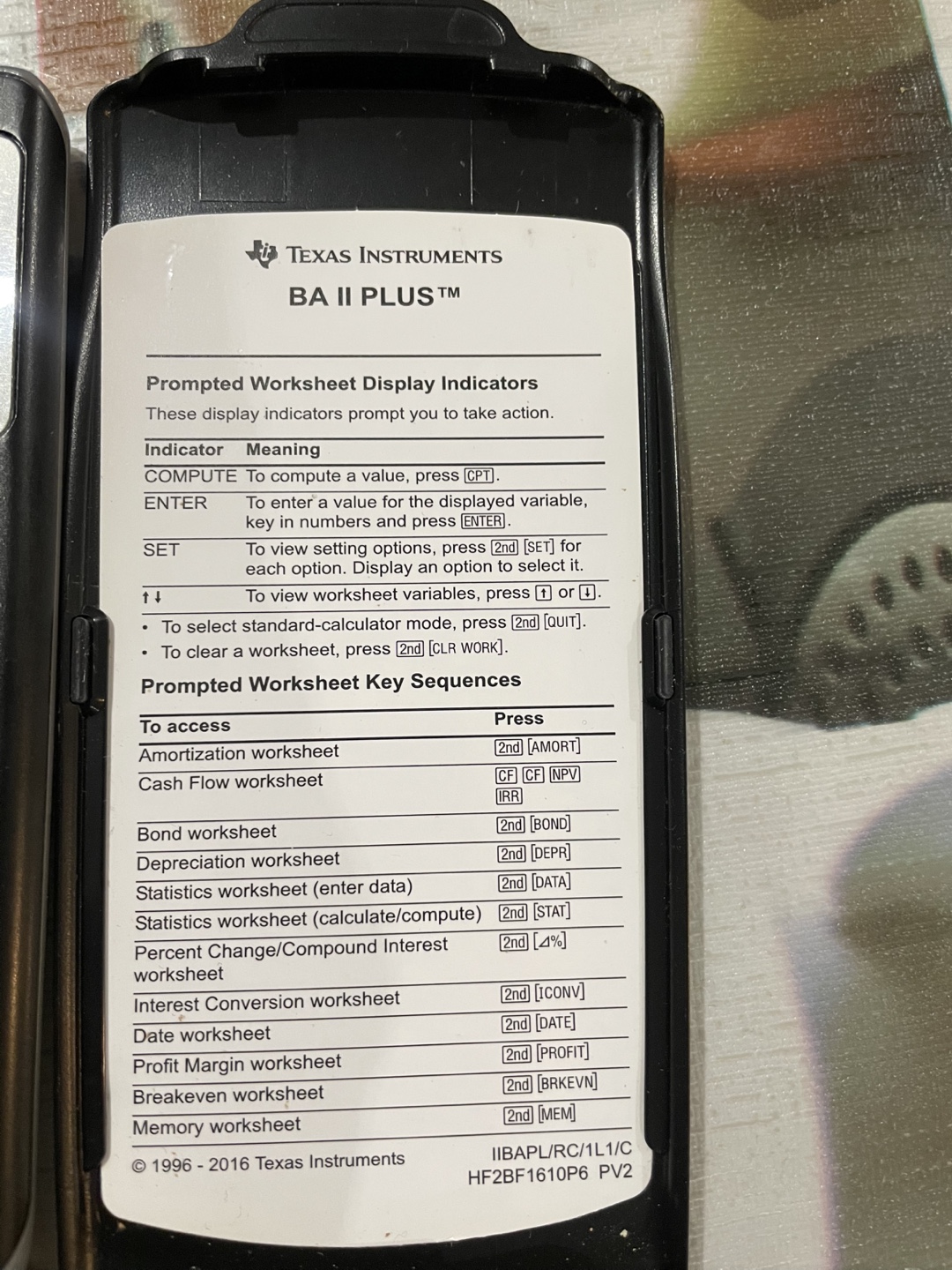 Texas Instruments BA II Plus Financial Calculator - photo 2
