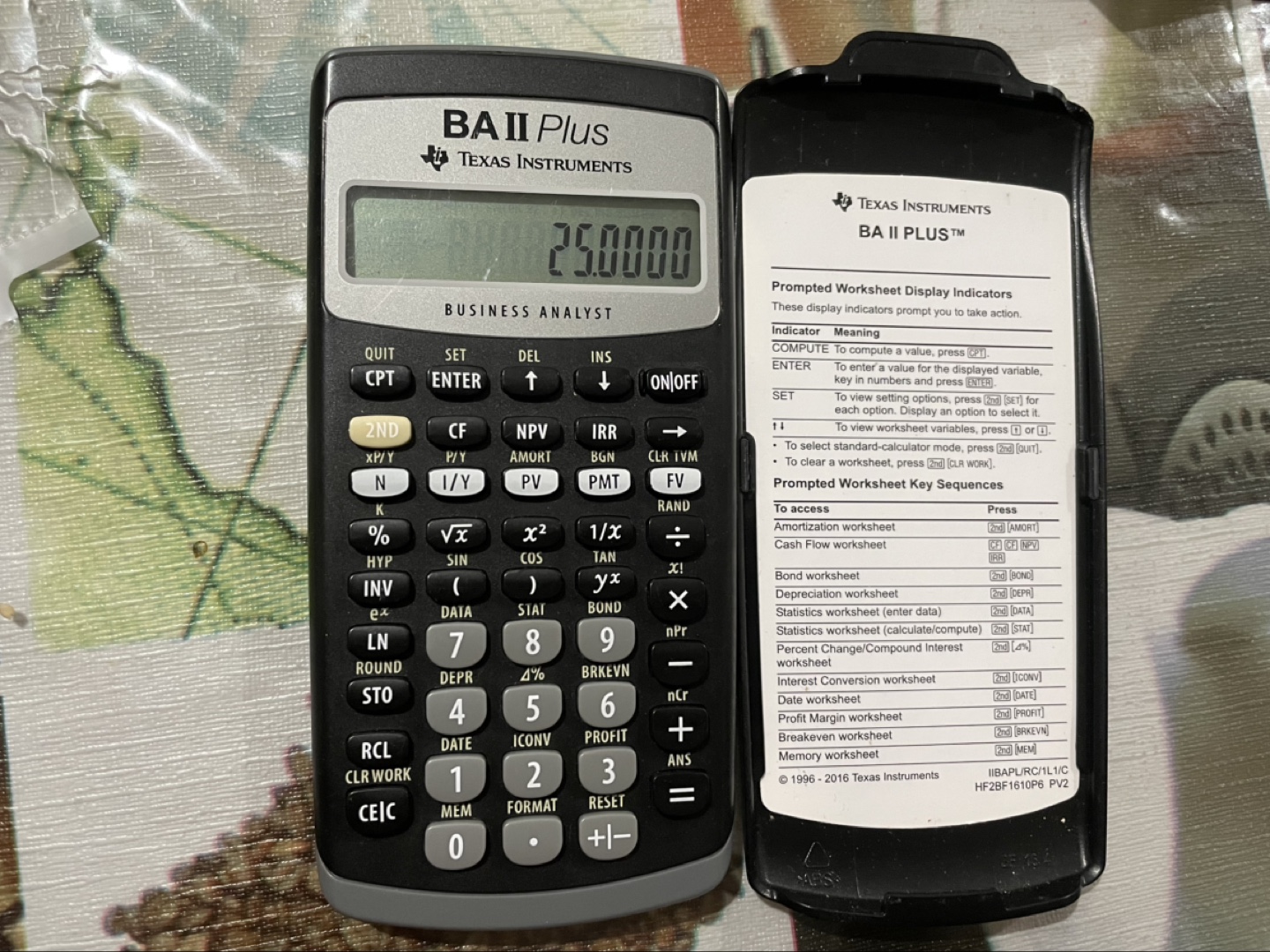 Texas Instruments BA II Plus Financial Calculator