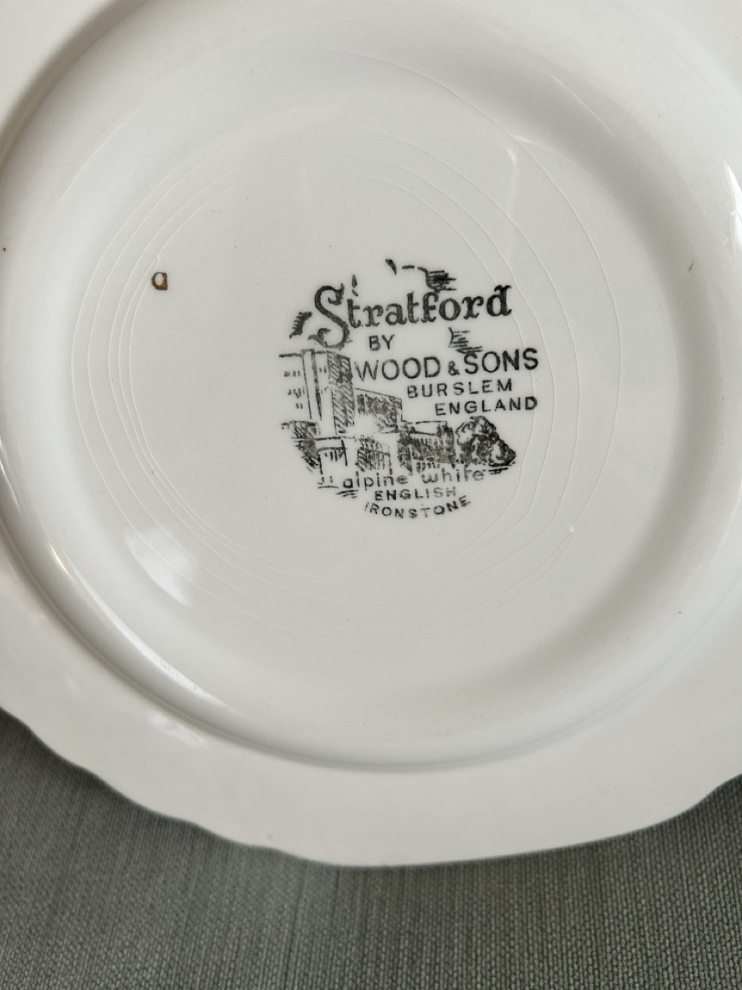 💚Vintage 10” Stratford Plate by Wood & Sons - photo 2