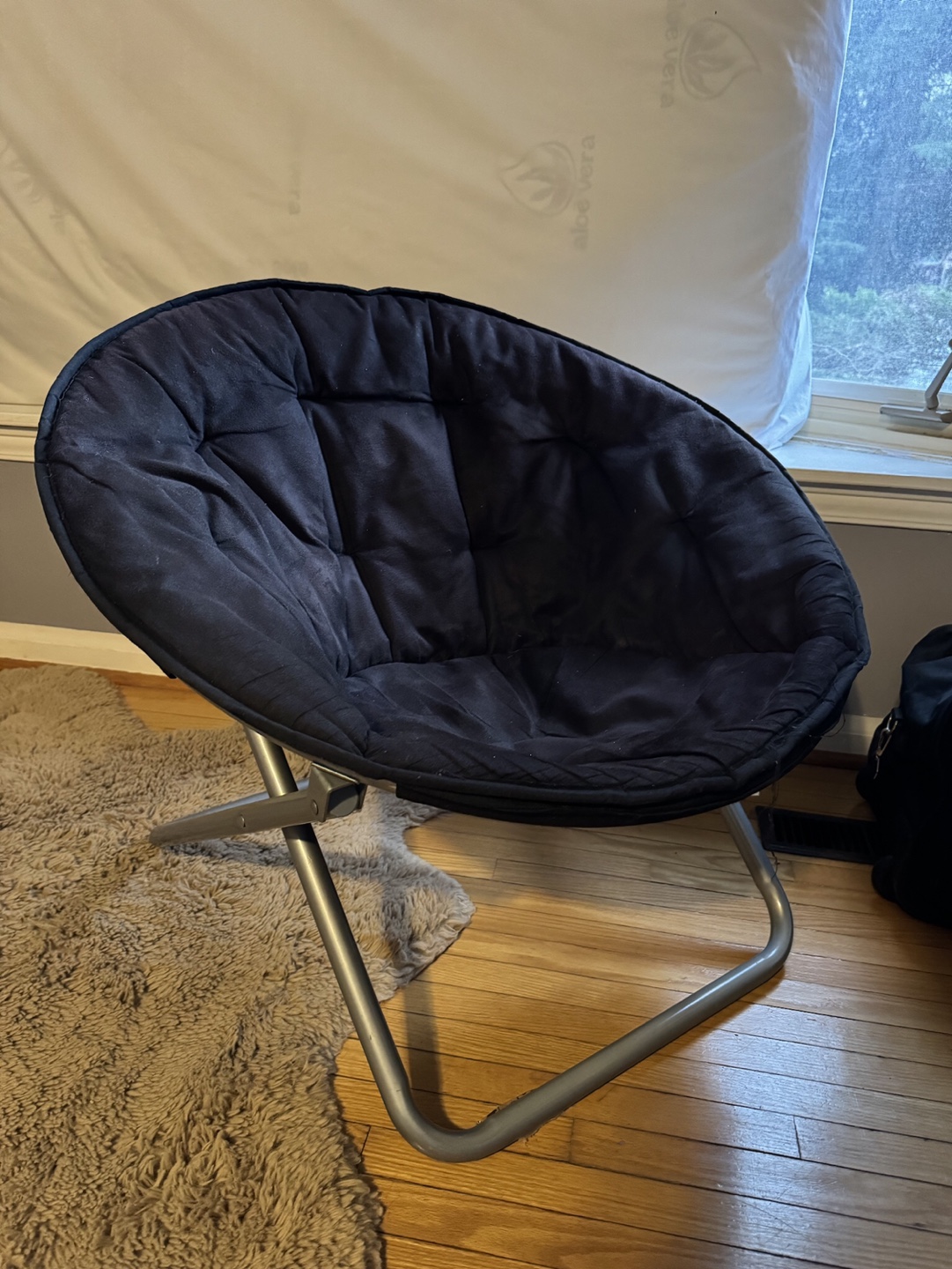 2 Black Foldable Round Chair - photo 4