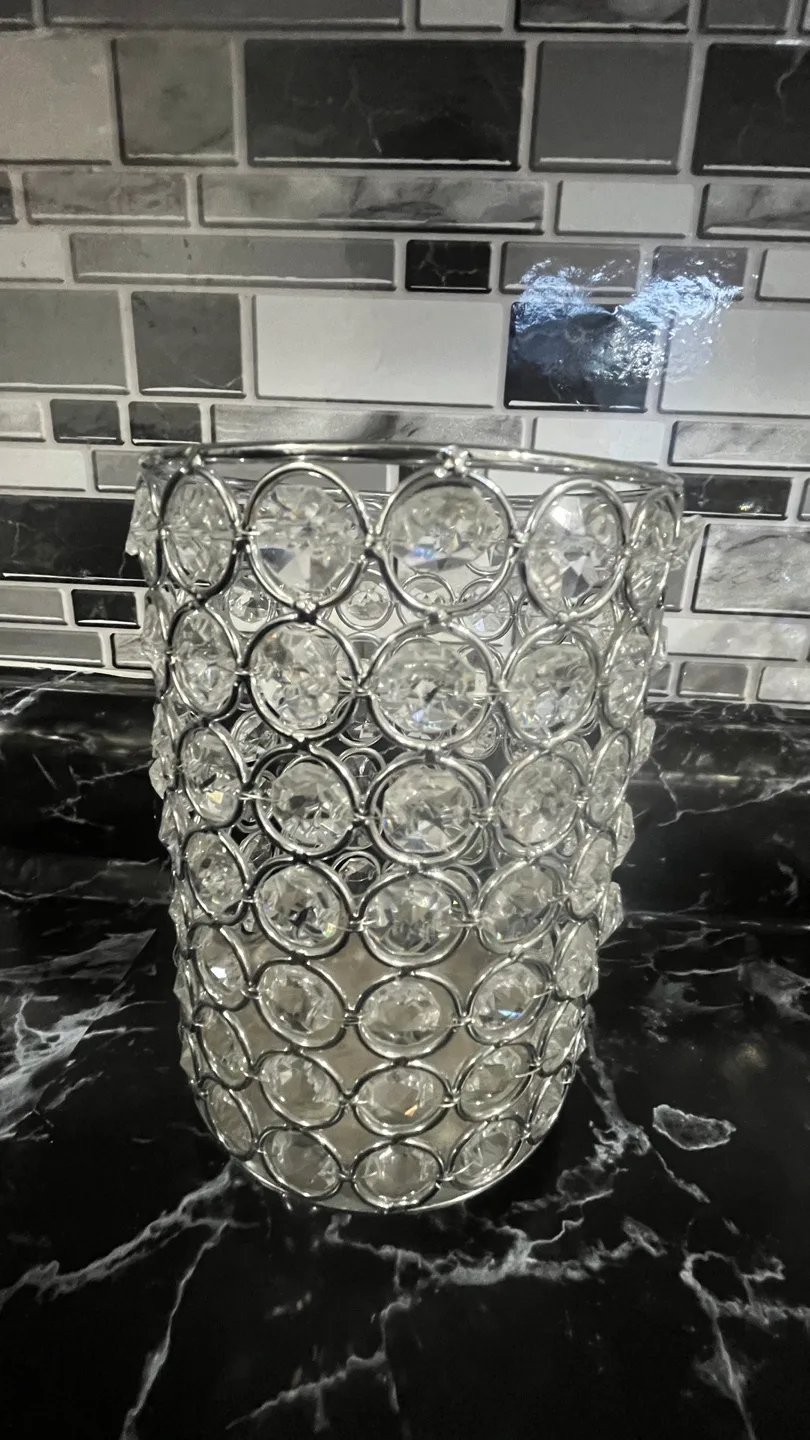 Set of 3 Crystal Beaded Candle Holders image indicator(4)