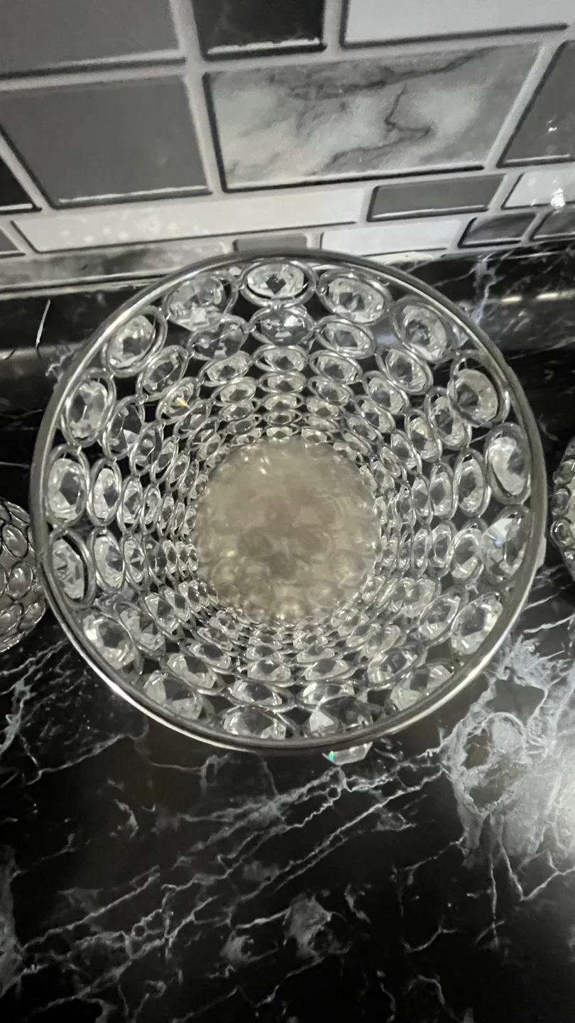 Set of 3 Crystal Beaded Candle Holders image indicator(7)