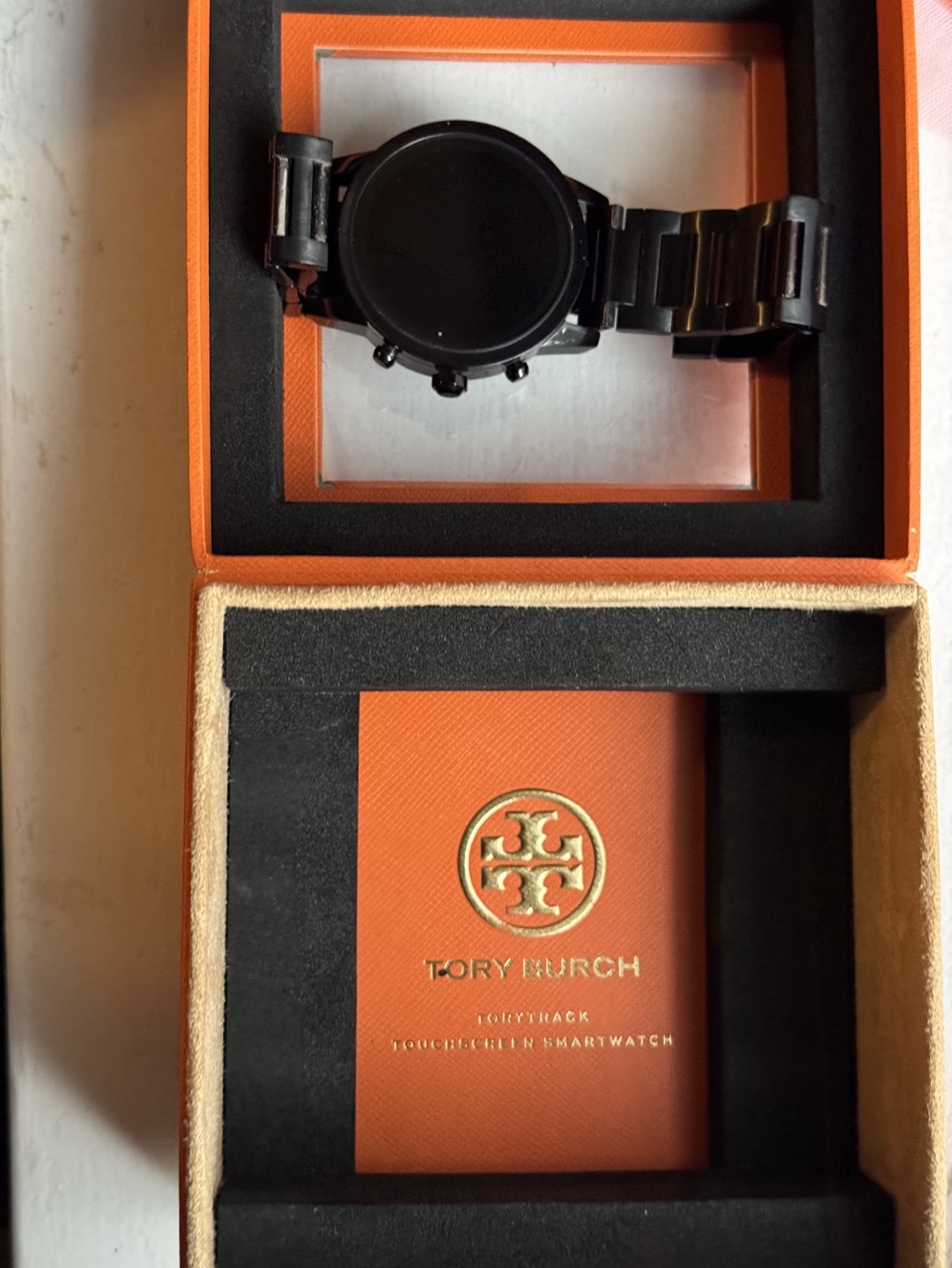 Tory Burch Touchscreen Smartwatch - Black
