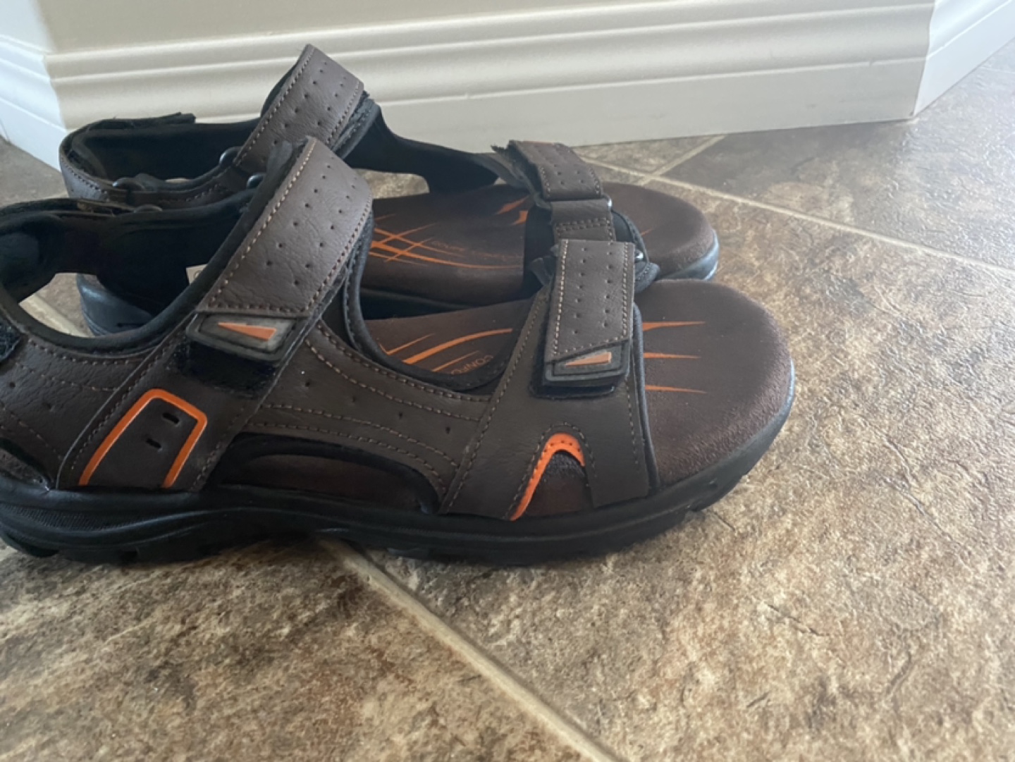 Men's Size 9 Brown Ocean Trail Sandals - photo 2