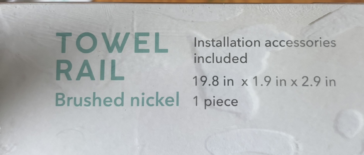 Bath Styles Brushed Nickel Towel Rail - photo 5
