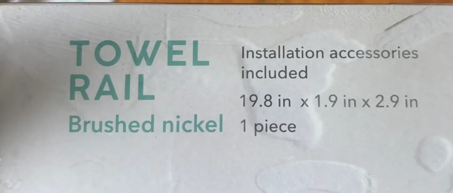 Bath Styles Brushed Nickel Towel Rail image indicator(5)