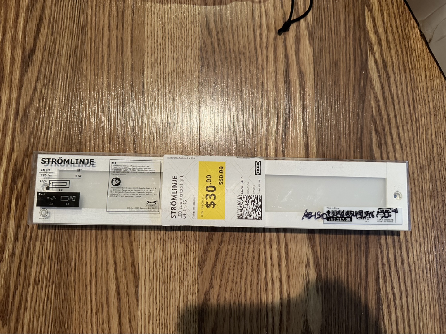 IKEA STRÖMLINJE LED Countertop Light