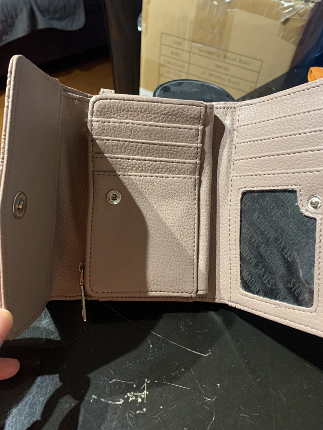 Steve Madden mauve leather wallet - photo 2