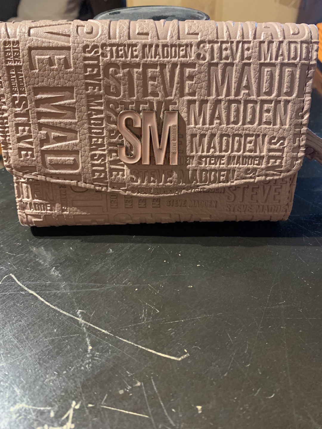 Steve Madden mauve leather wallet