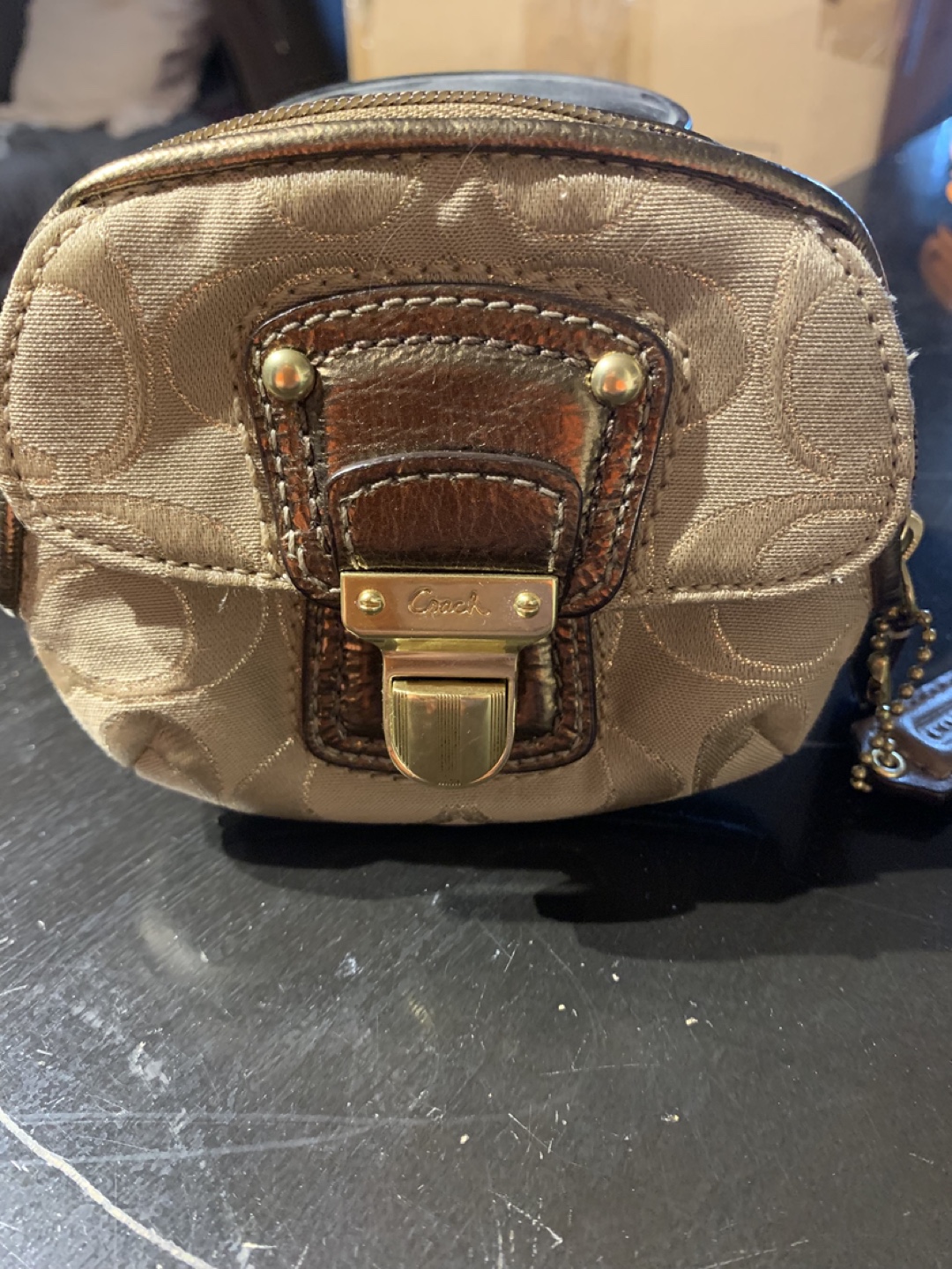 Coach Beige mini wallet