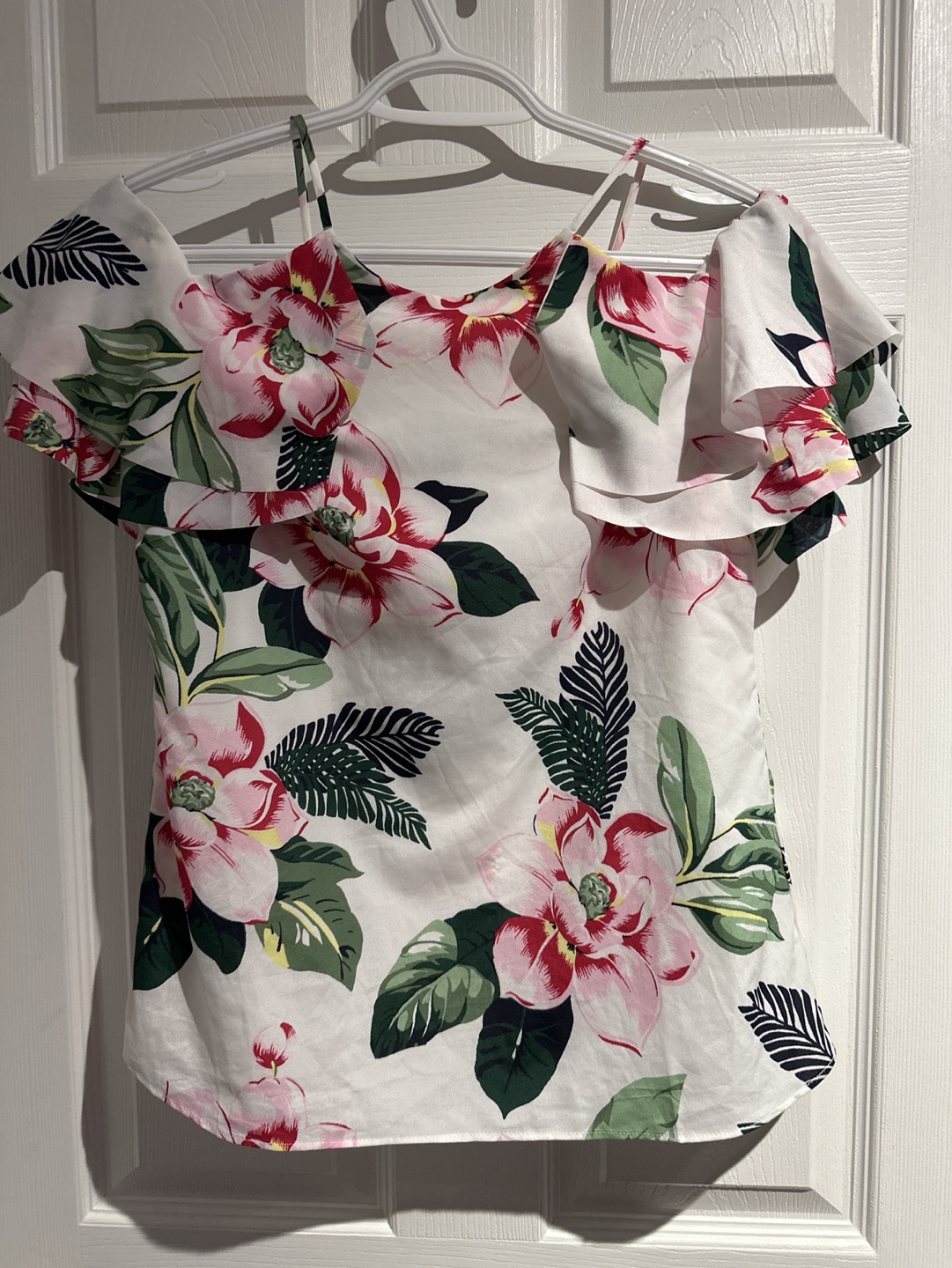Banana Republic Floral Off-the-Shoulder Blouse - XS/TP