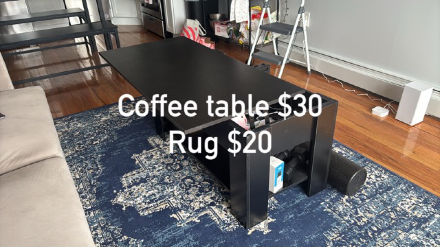 Black Lift-Top Coffee Table with Storage