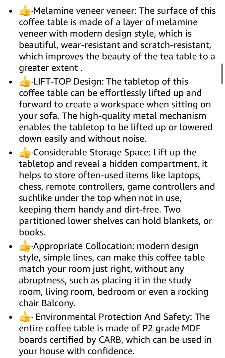 Black Lift-Top Coffee Table with Storage - photo 4