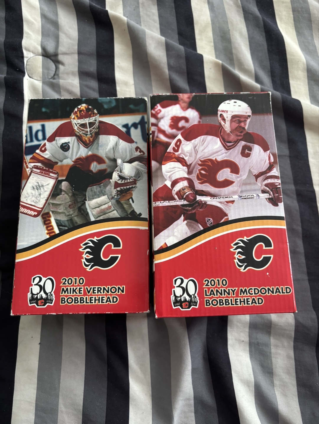 2010 Calgary Flames Bobbleheads - Mike Vernon & Lanny McDonald