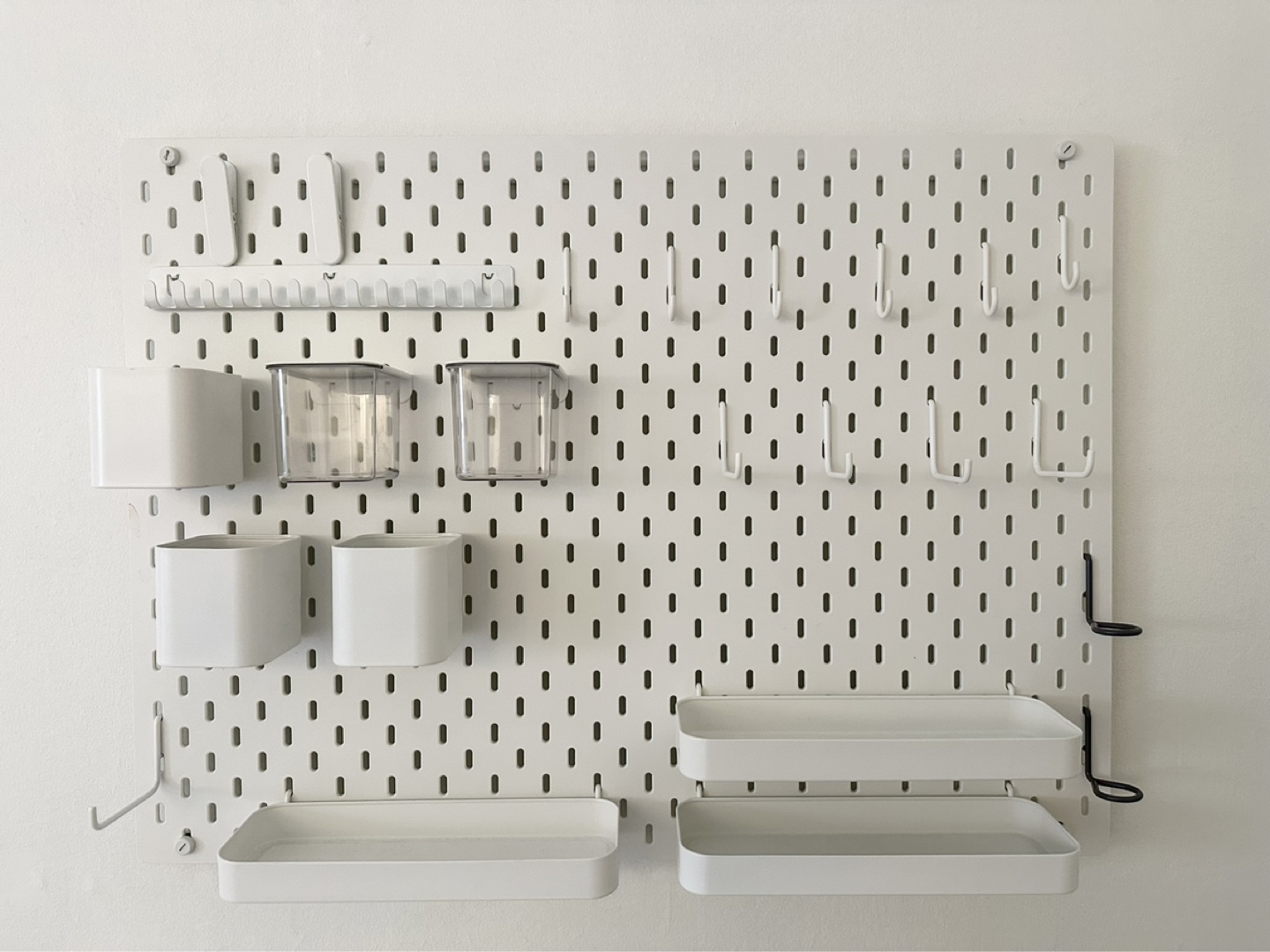 IKEA SKADIS Pegboard Organizer with Accessories