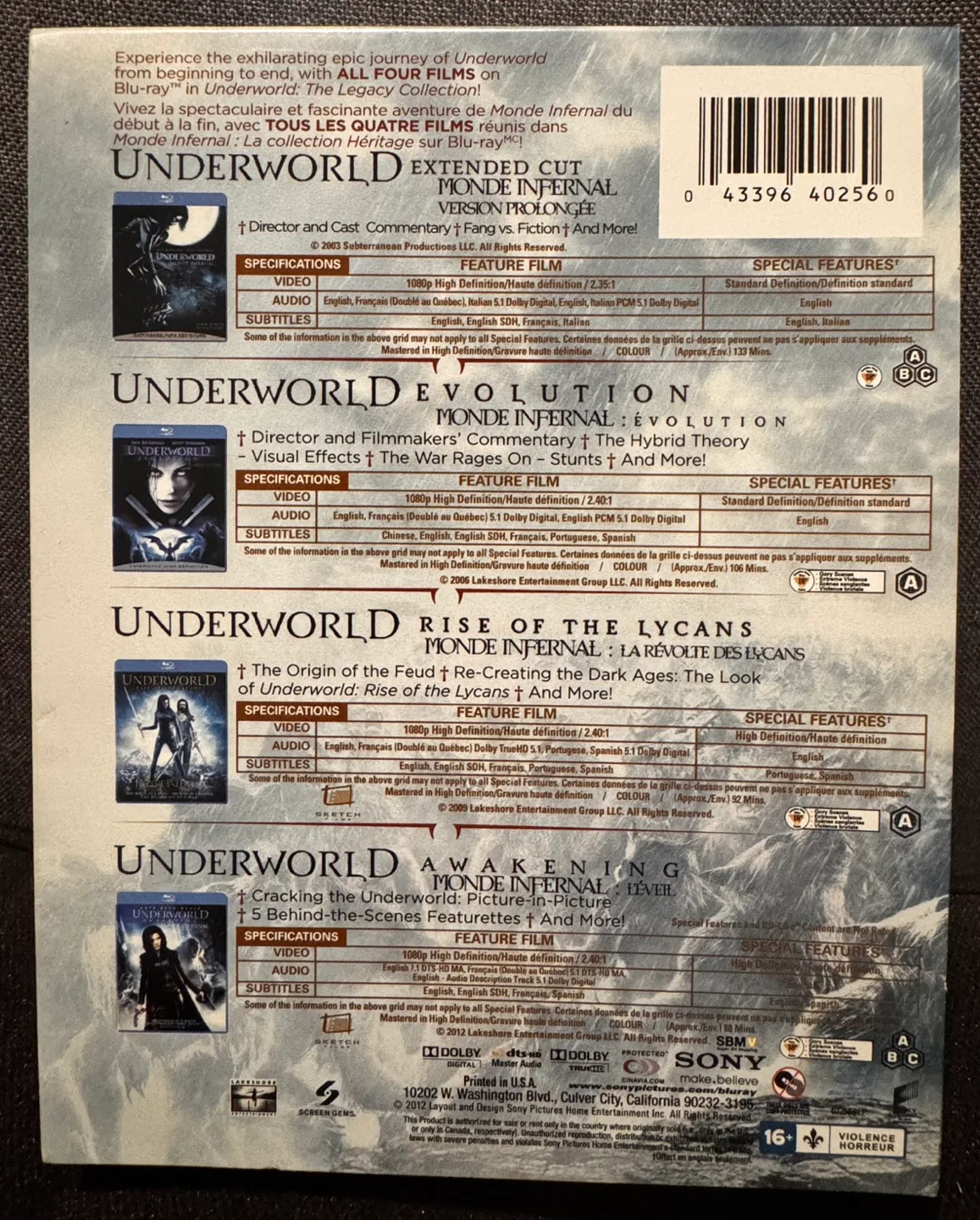 Underworld: The Legacy Collection - Blu-ray image indicator(4)