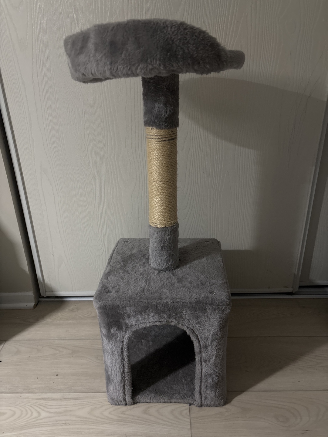 Grey Cat Tree Condo