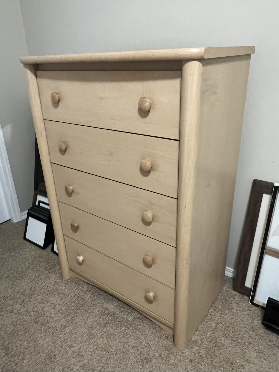 Vintage 5 Drawer Dresser - photo 5