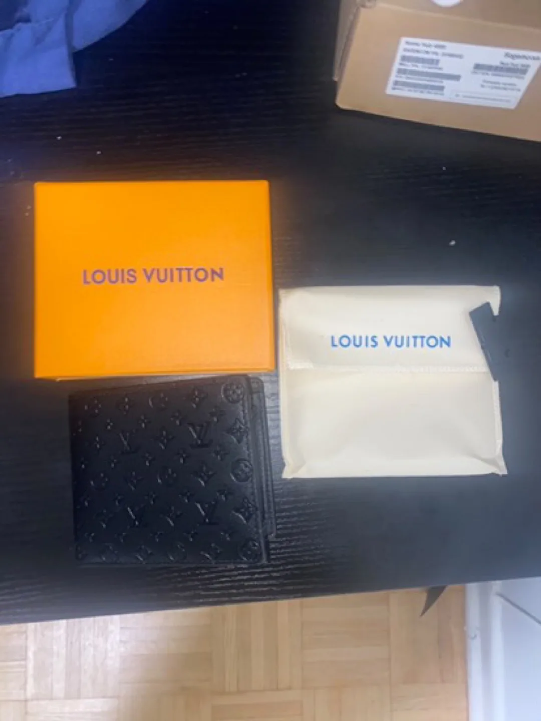 Louis Vuitton Black Leather Wallet thumbnail