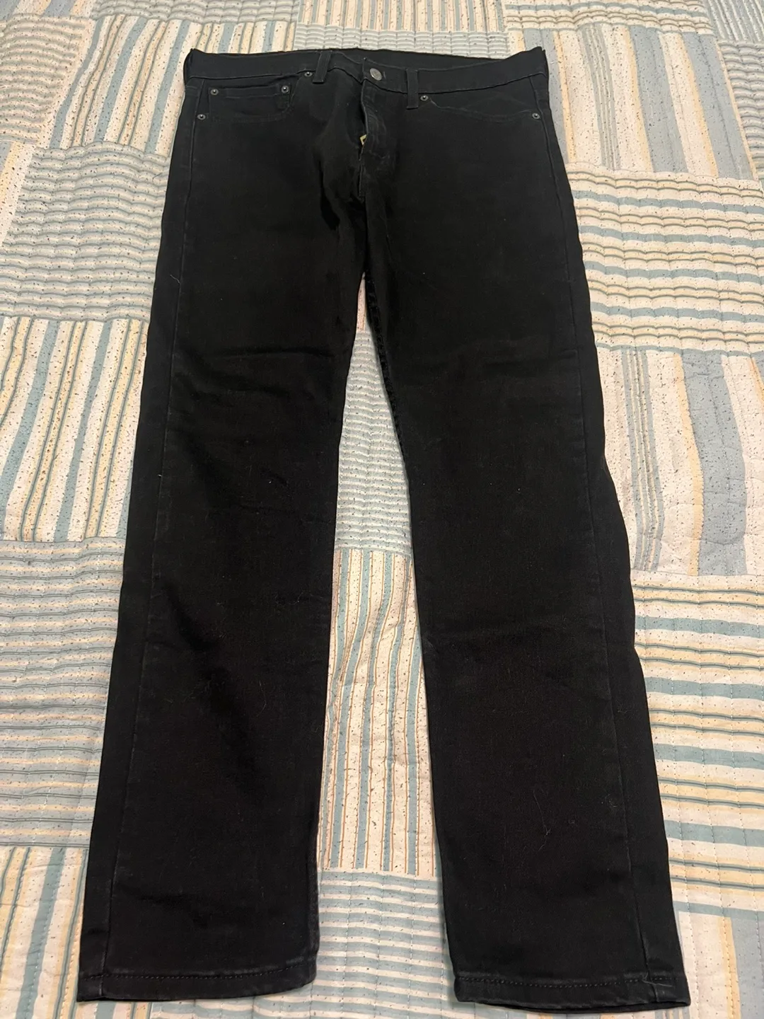 Levi's 510 Skinny Fit Black Jeans - Size W34 L30 thumbnail