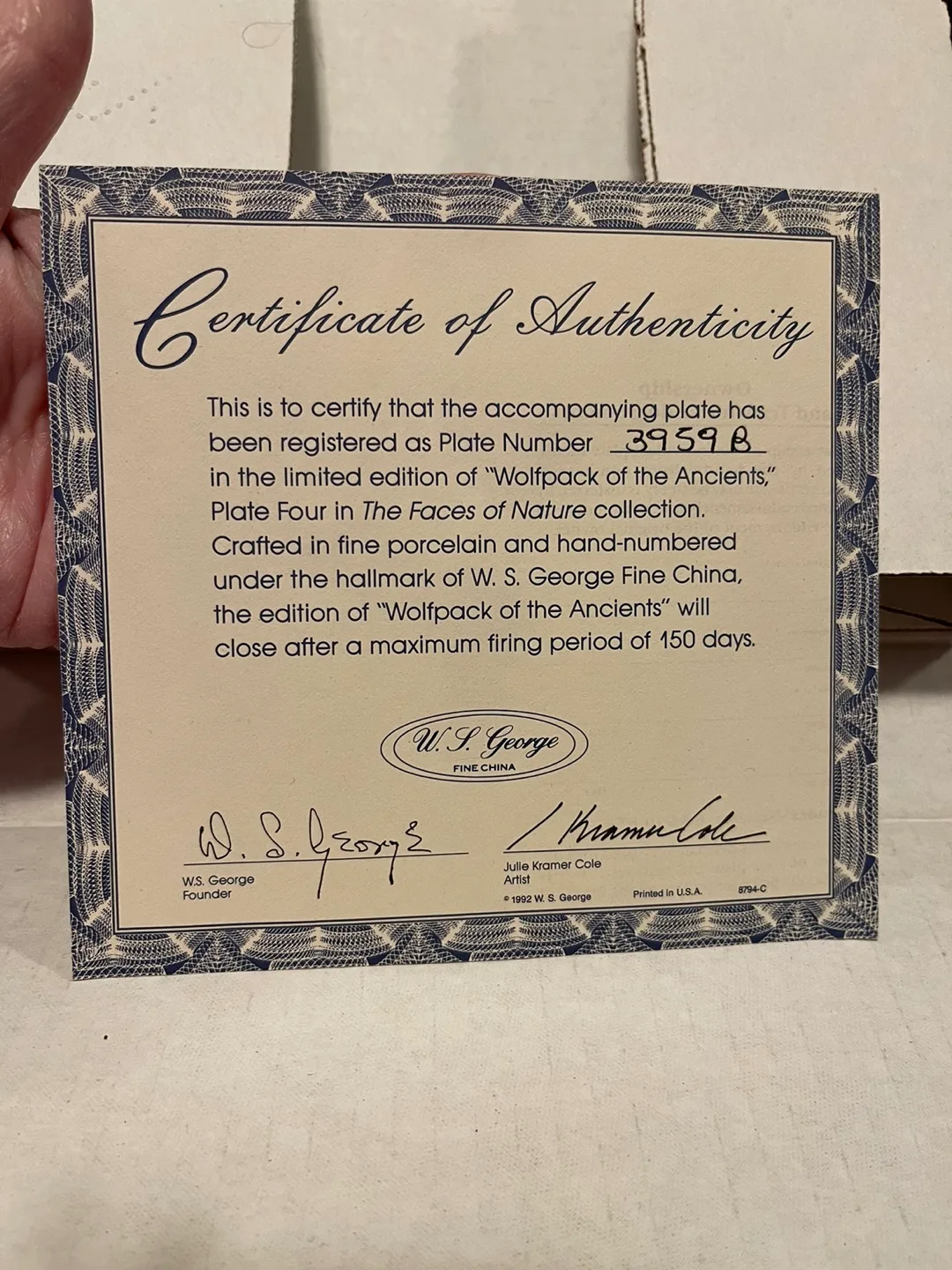 💚"Wolfpack of the Ancients" Collector Plate image indicator(2)