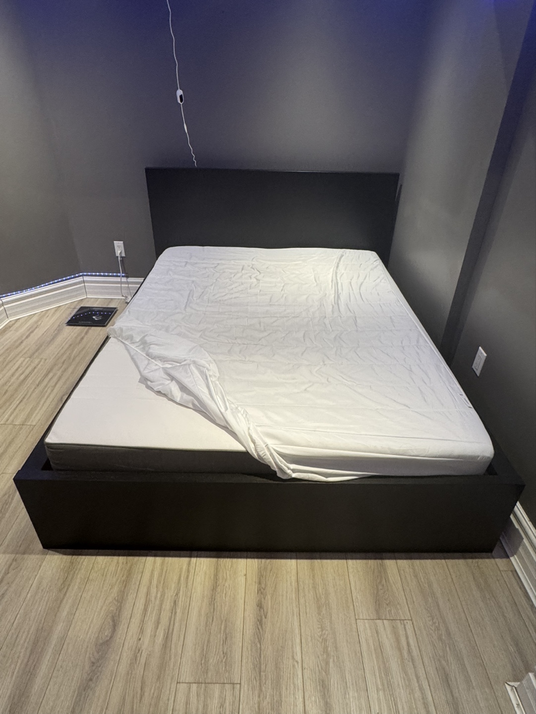 IKEA MALM Bed Frame and Mattress