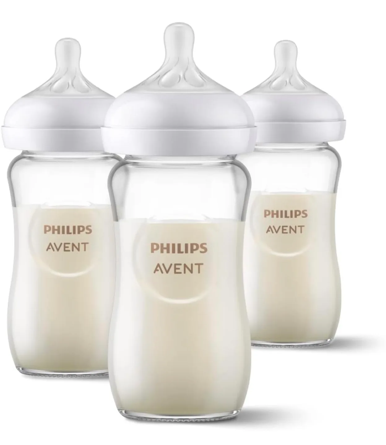 Philips Avent Natural Glass Baby Bottles (3-pack, 8oz) image indicator(5)