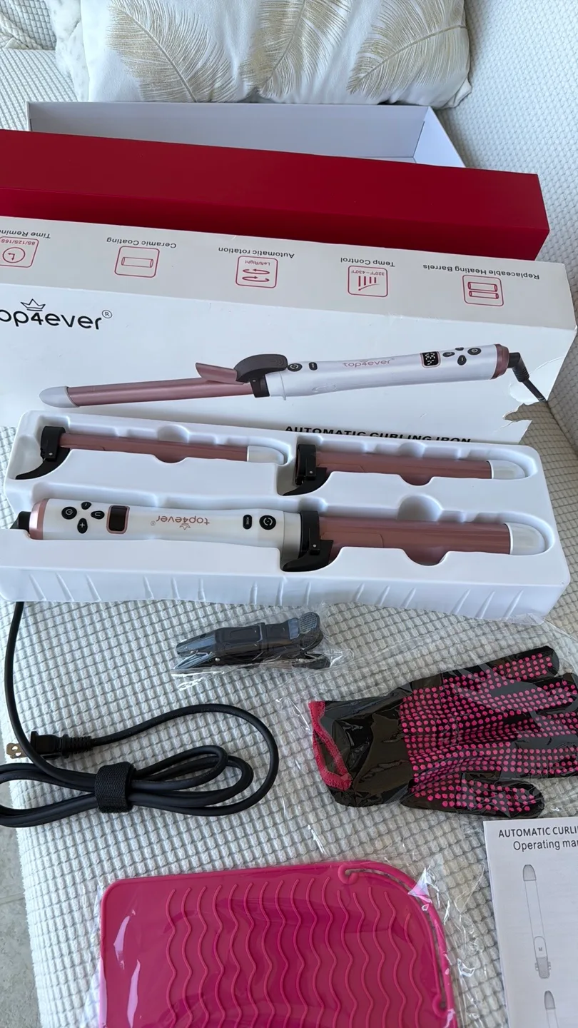 TopForever Automatic Curling Iron Set image indicator(4)