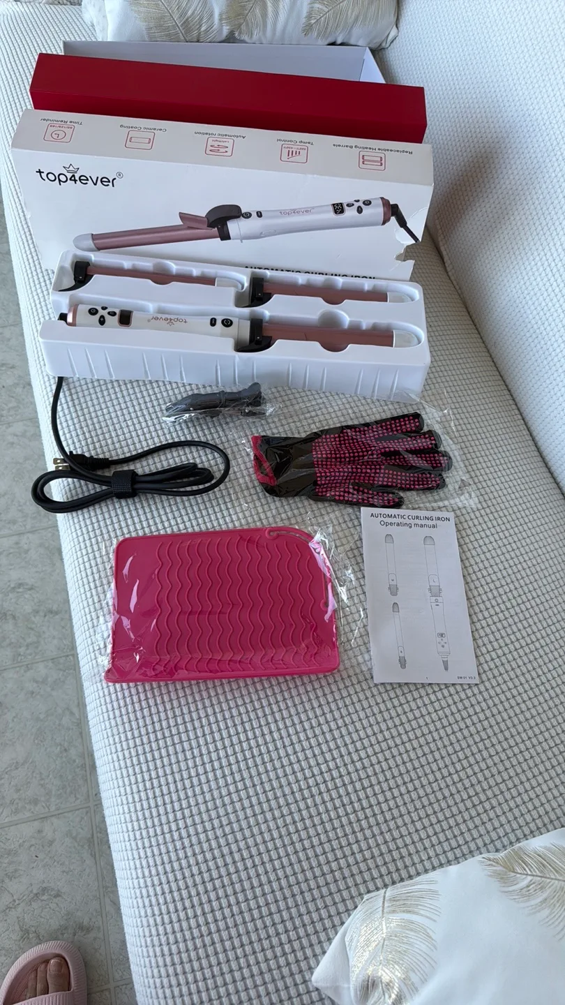 TopForever Automatic Curling Iron Set image indicator(6)