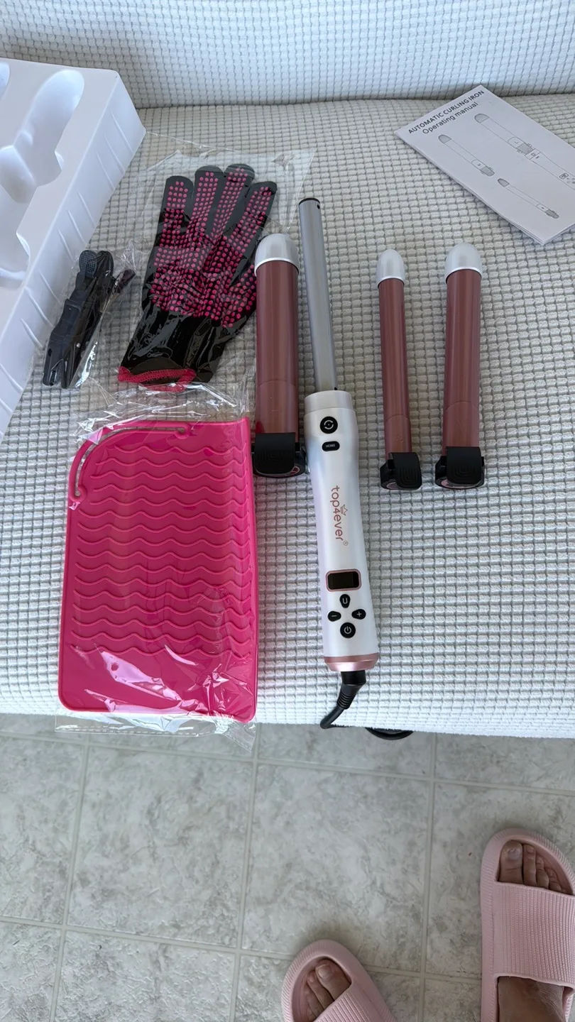 TopForever Automatic Curling Iron Set image indicator(9)