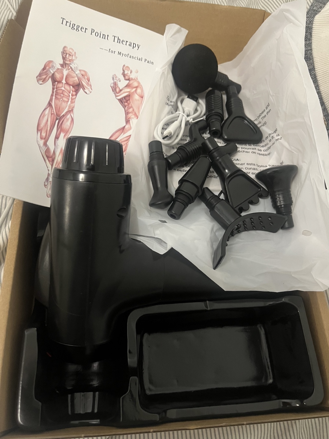 New Percussion Muscle Massage Gun with Attachments - photo 5
