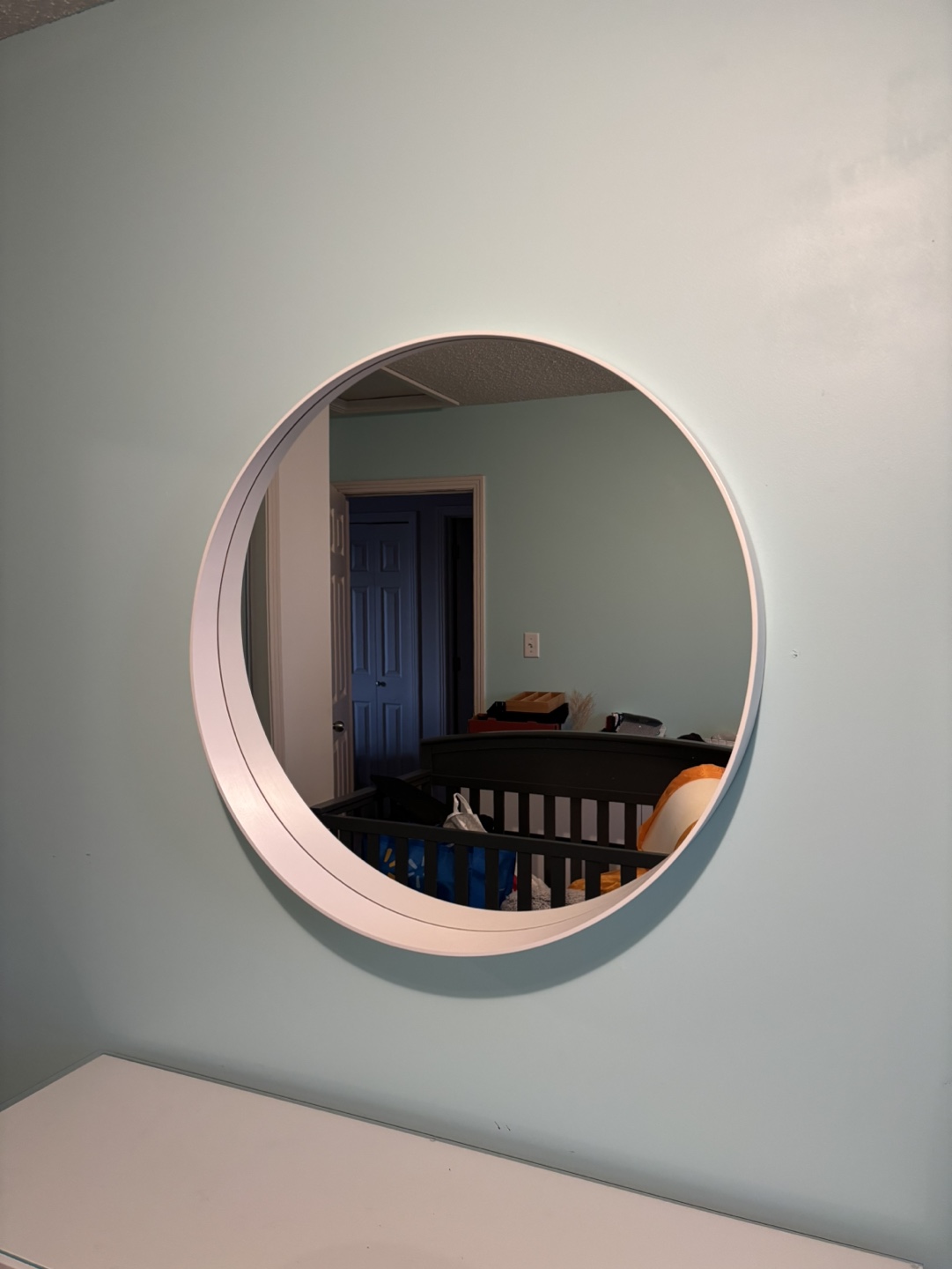 IKEA ROTSUND 80cm Round Mirror - White - photo 2