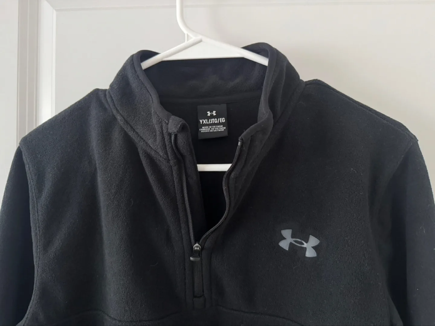 Under Armour Boys' UA Fleece ¼ Zip - YXL 💚 image indicator(3)