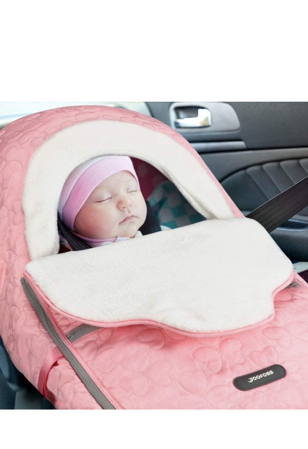 YooFoss Baby Car Seat Cover - Pink - photo 3