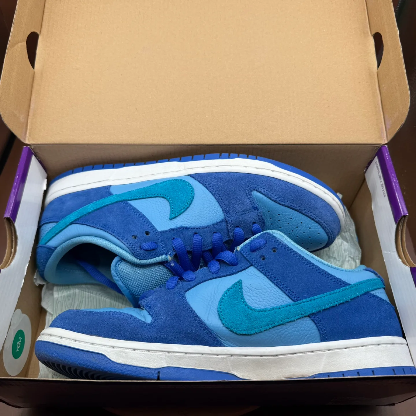 Nike Dunk Low Pro SB Fruity Pack Blue Raspberry Men’s Sz 9 image indicator(4)