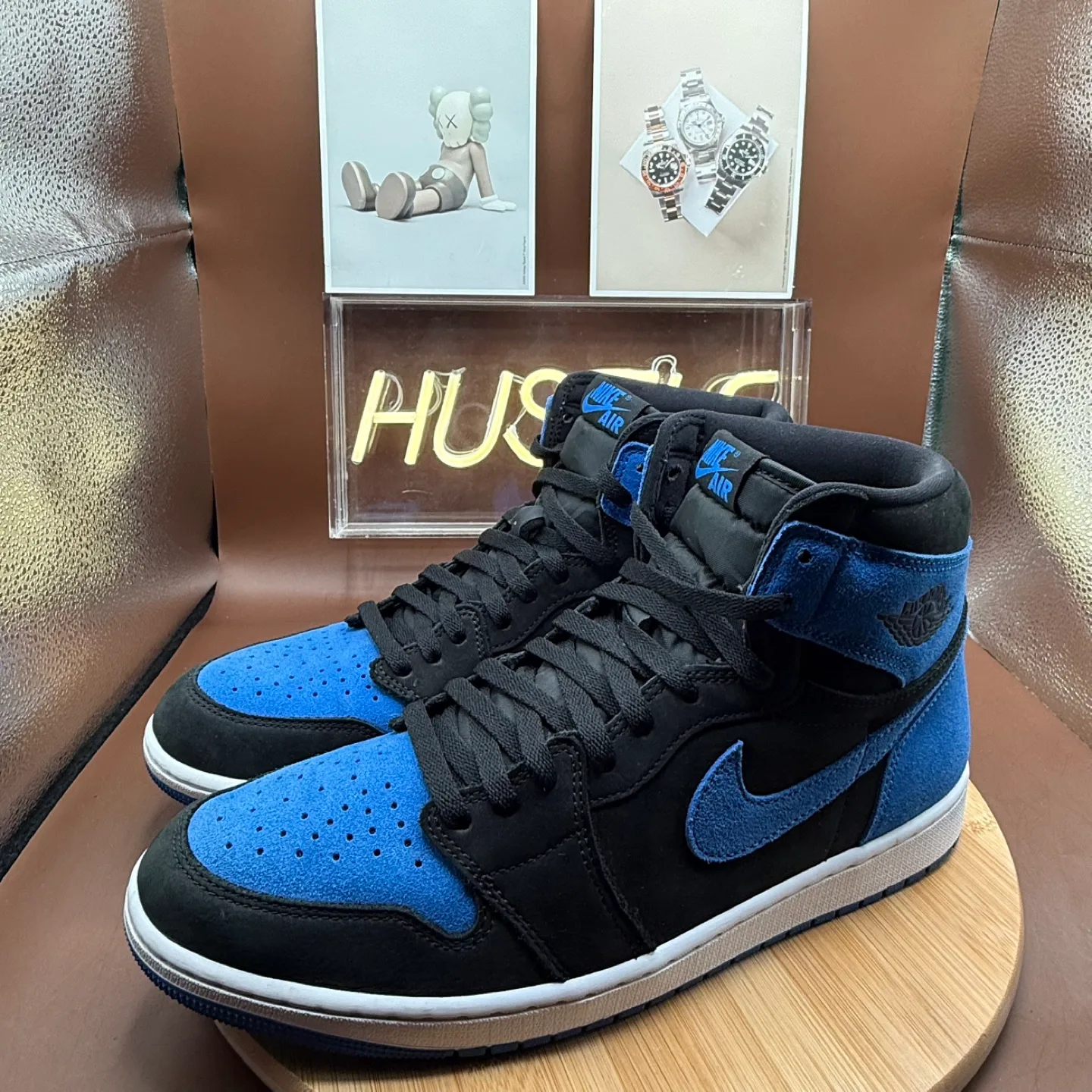 Jordan 1 High OG Reimagined Royal Blue/Black Men’s Sz 13 image indicator(4)