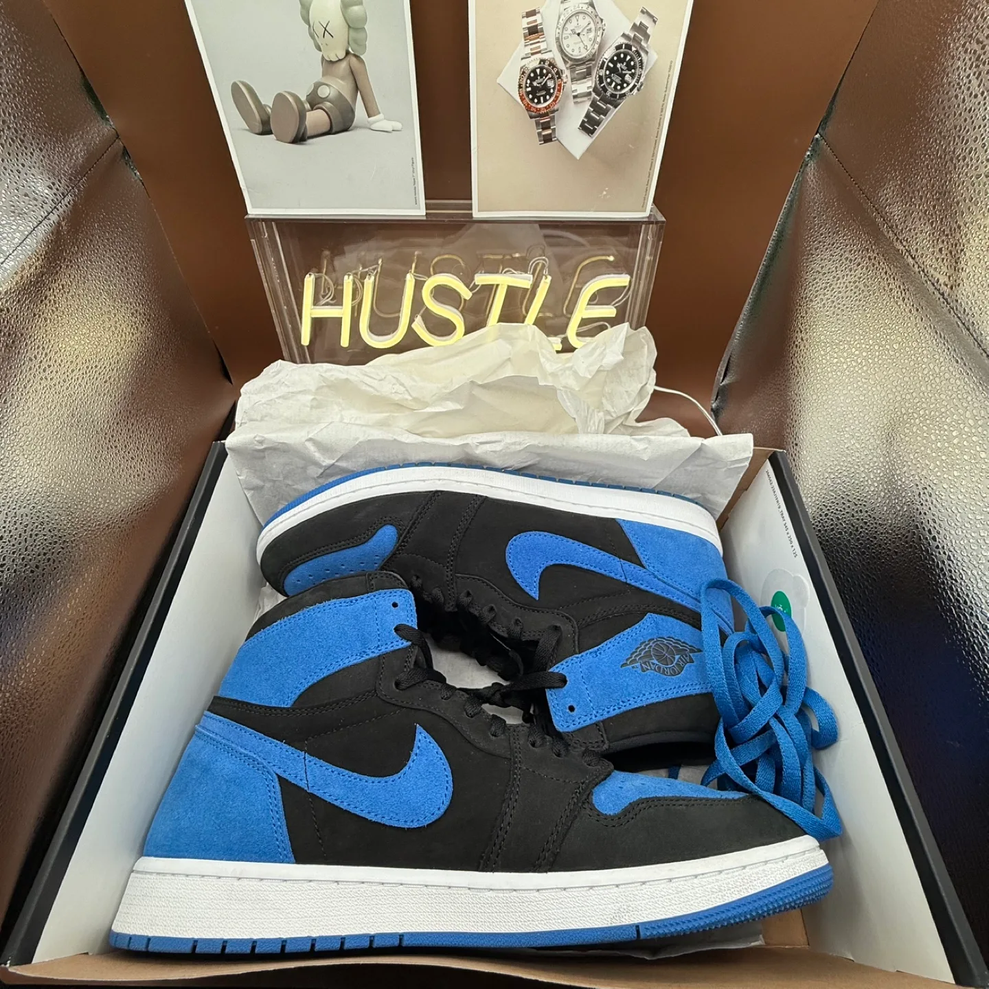 Jordan 1 High OG Reimagined Royal Blue/Black Men’s Sz 13 image indicator(2)