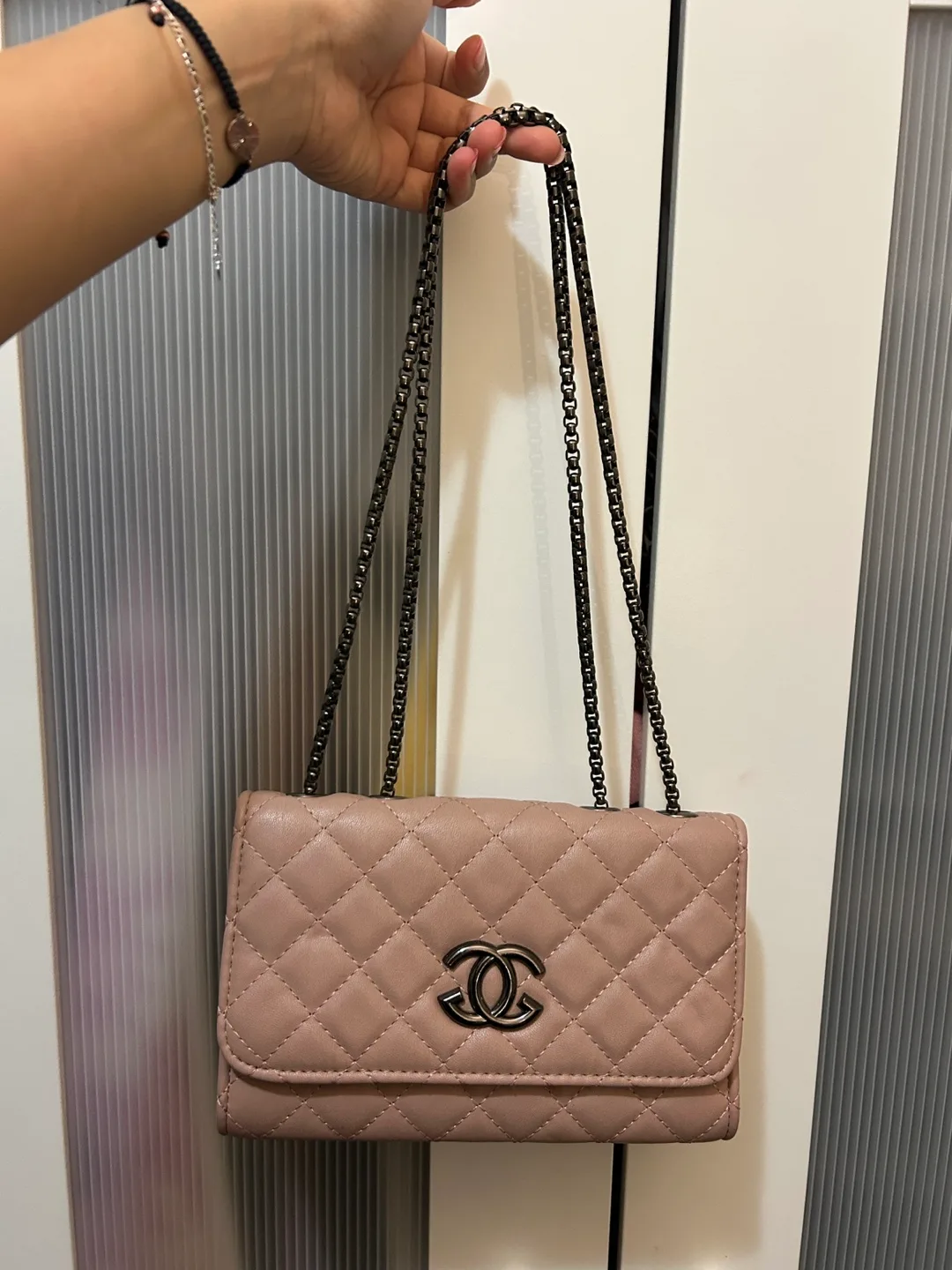 Pink Quilted Chain Bag thumbnail