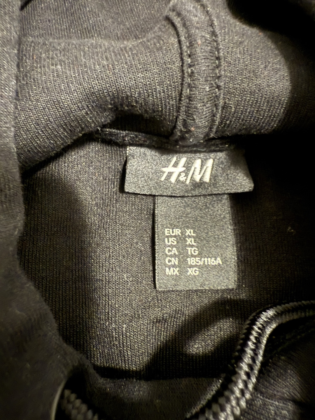 H&M Black Floral Hoodie Size XL - photo 4