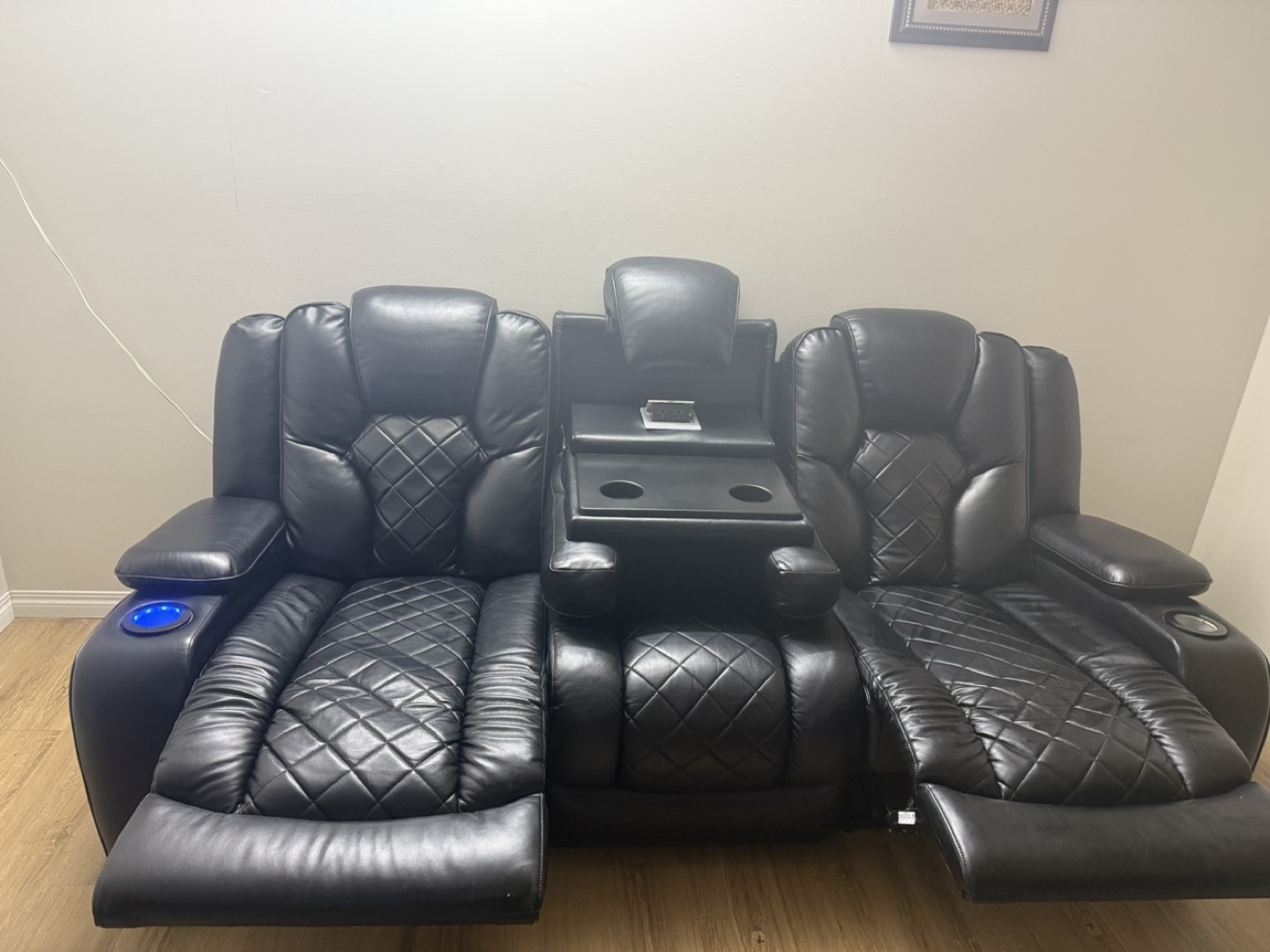 Three-seater Power Recliner Sofa - photo 2