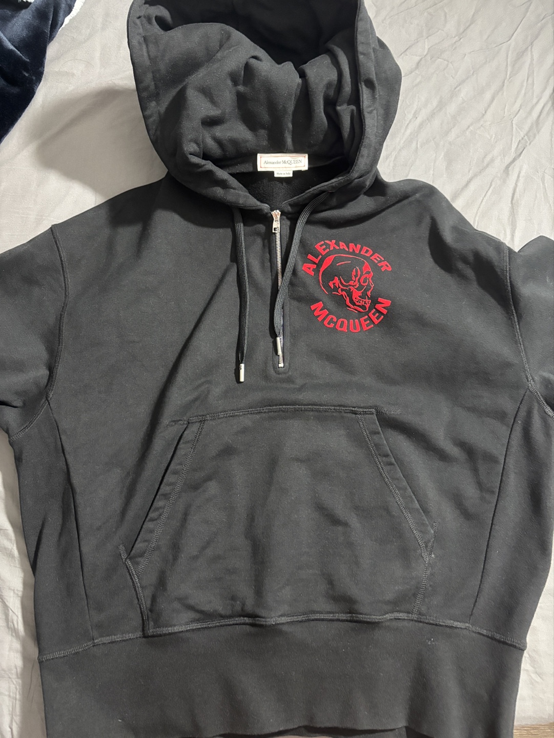 Alexander McQueen Black Hoodie Size XXS