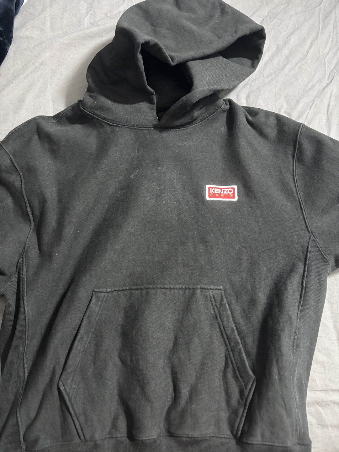 Kenzo Paris Black Hoodie Size Small