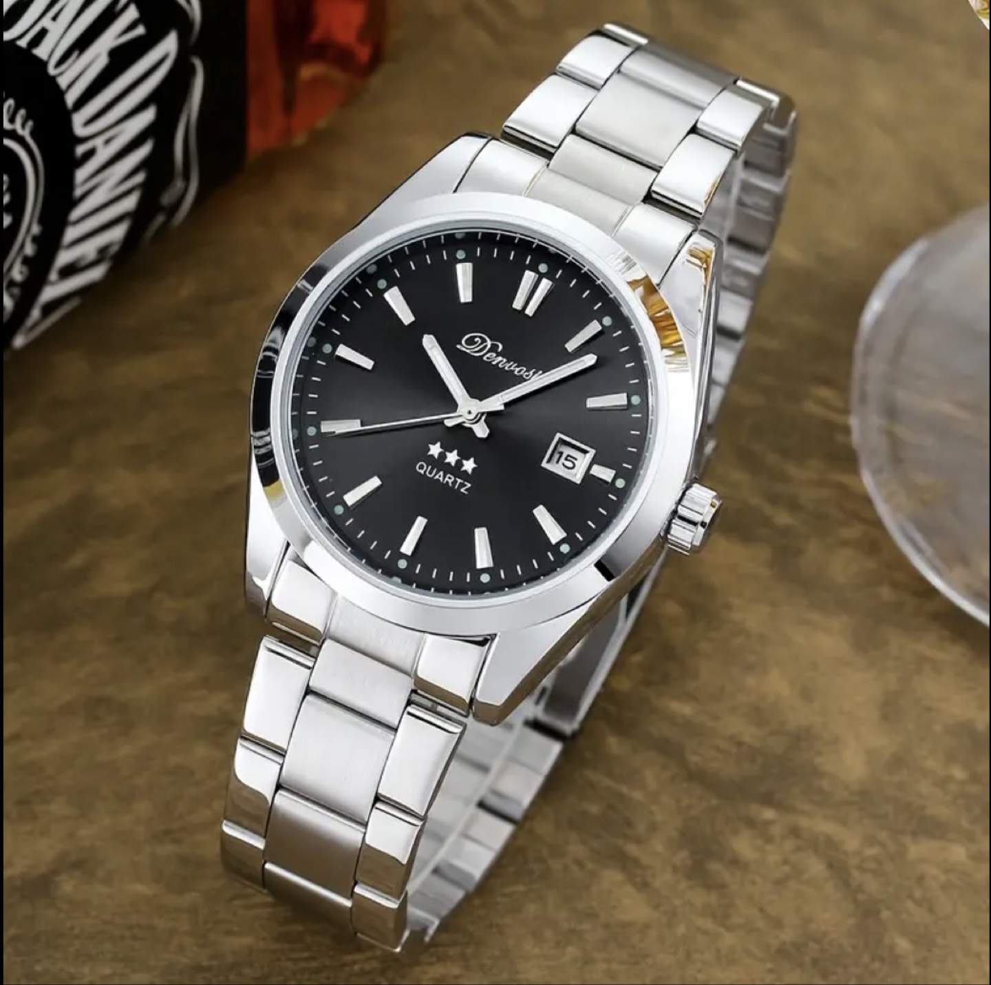 Men's Denvos Quartz Watch - Stainless Steel Band