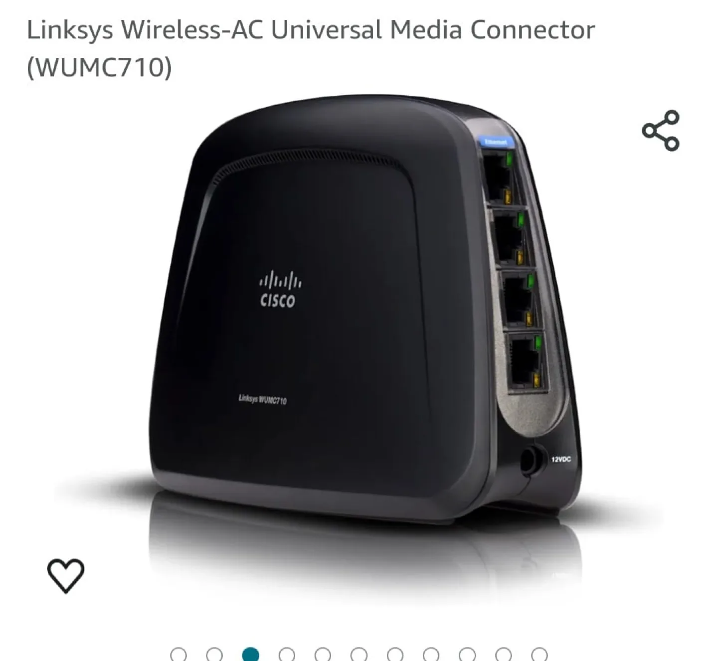 Linksys WUMC710 Wireless-AC Universal Media Connector image indicator(2)