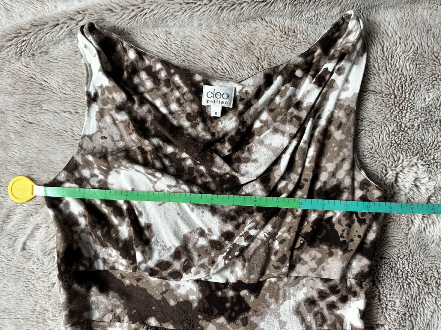 Cleo by Cleo Size 8 Brown and Beige Snakeskin Print Dress - photo 2
