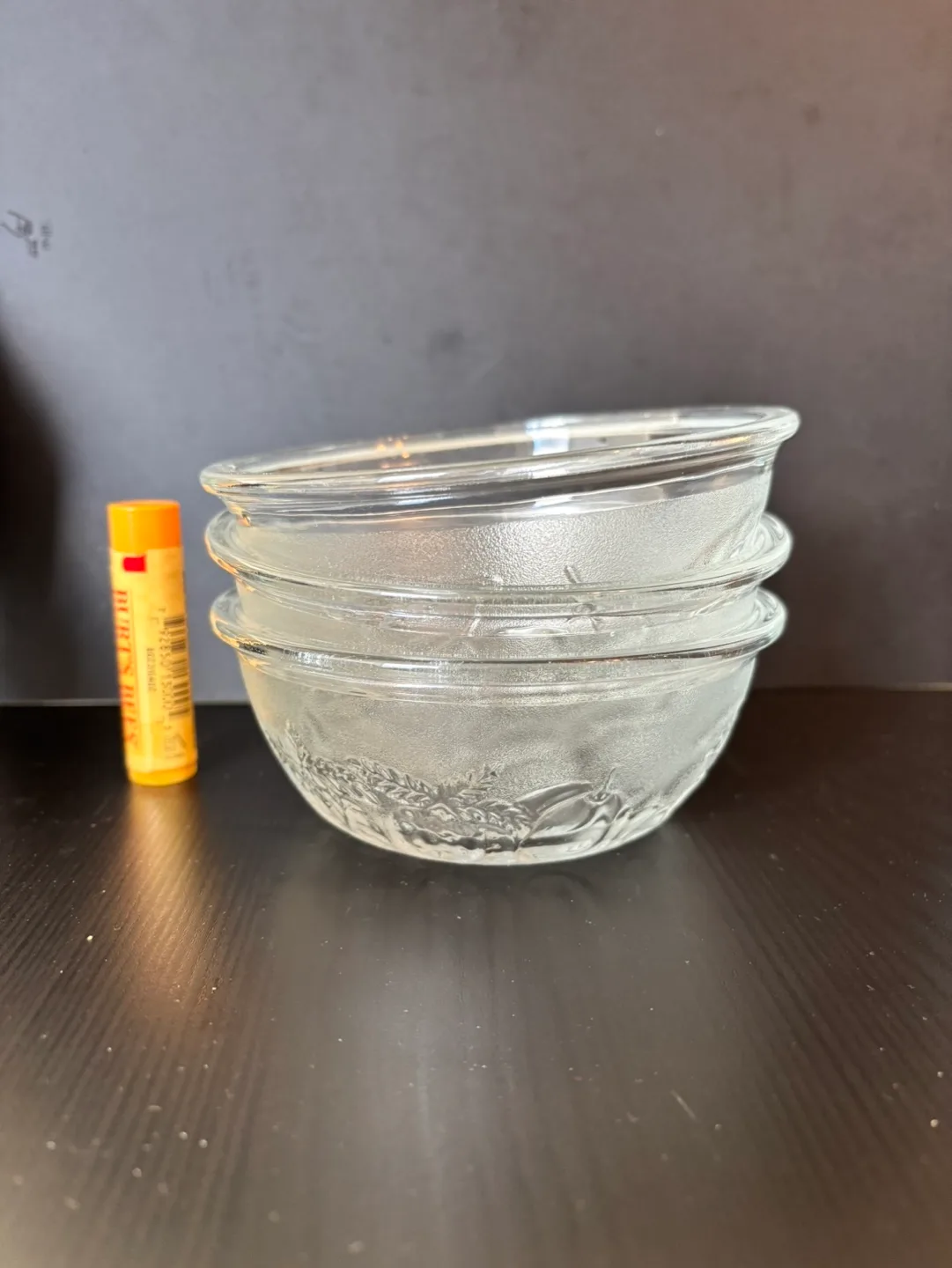 Set of Three Thick Glass Bowls image indicator(2)