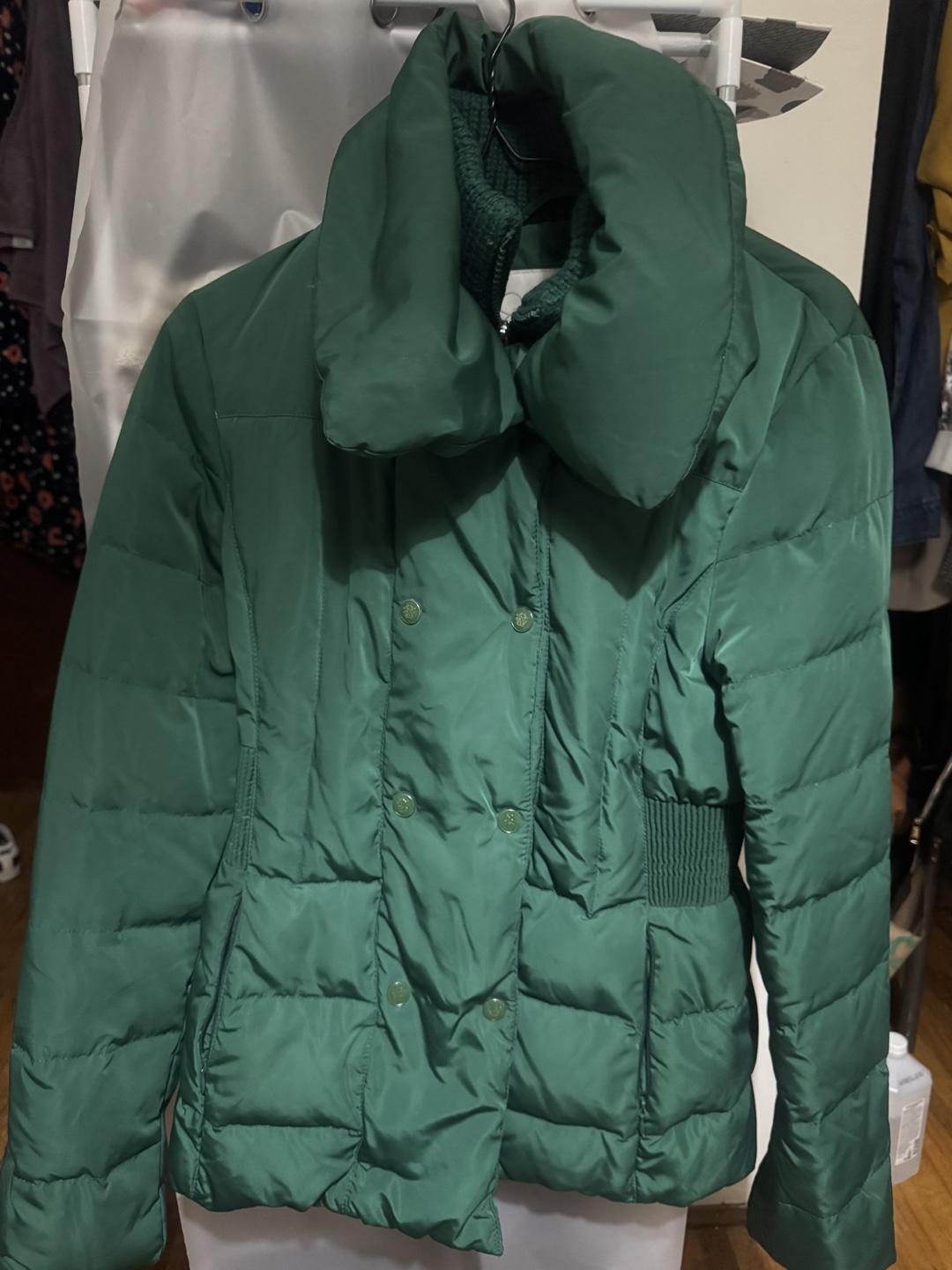 Jessica Simpson Women's Green Puffer Jacket - photo 3