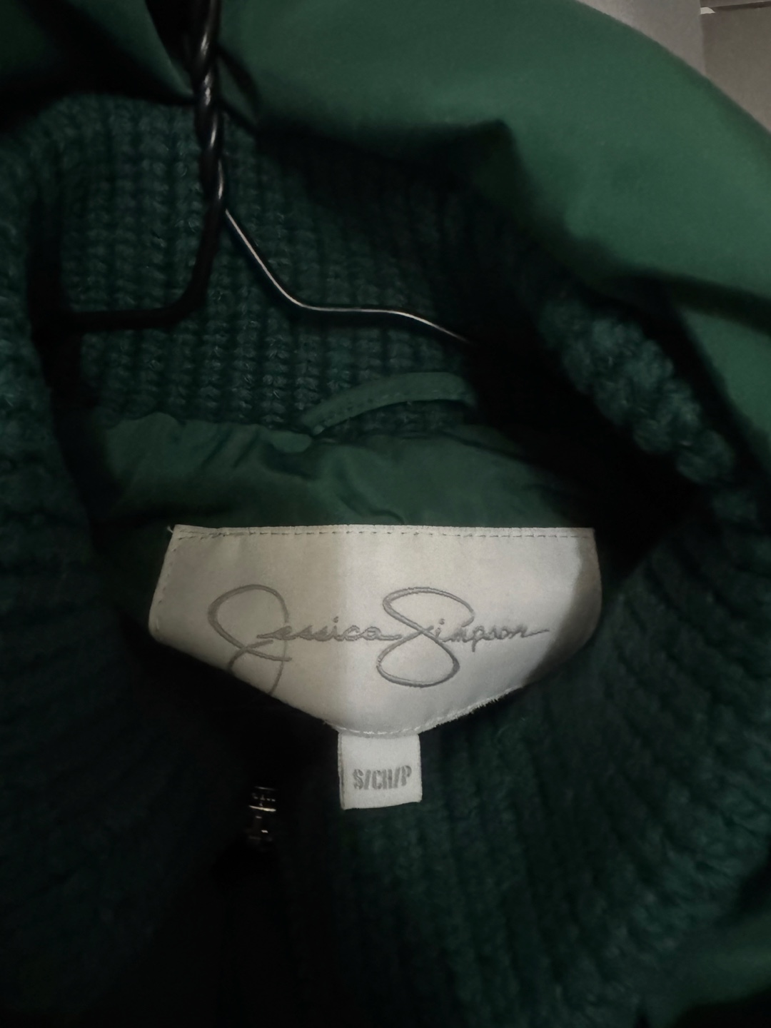 Jessica Simpson Women's Green Puffer Jacket