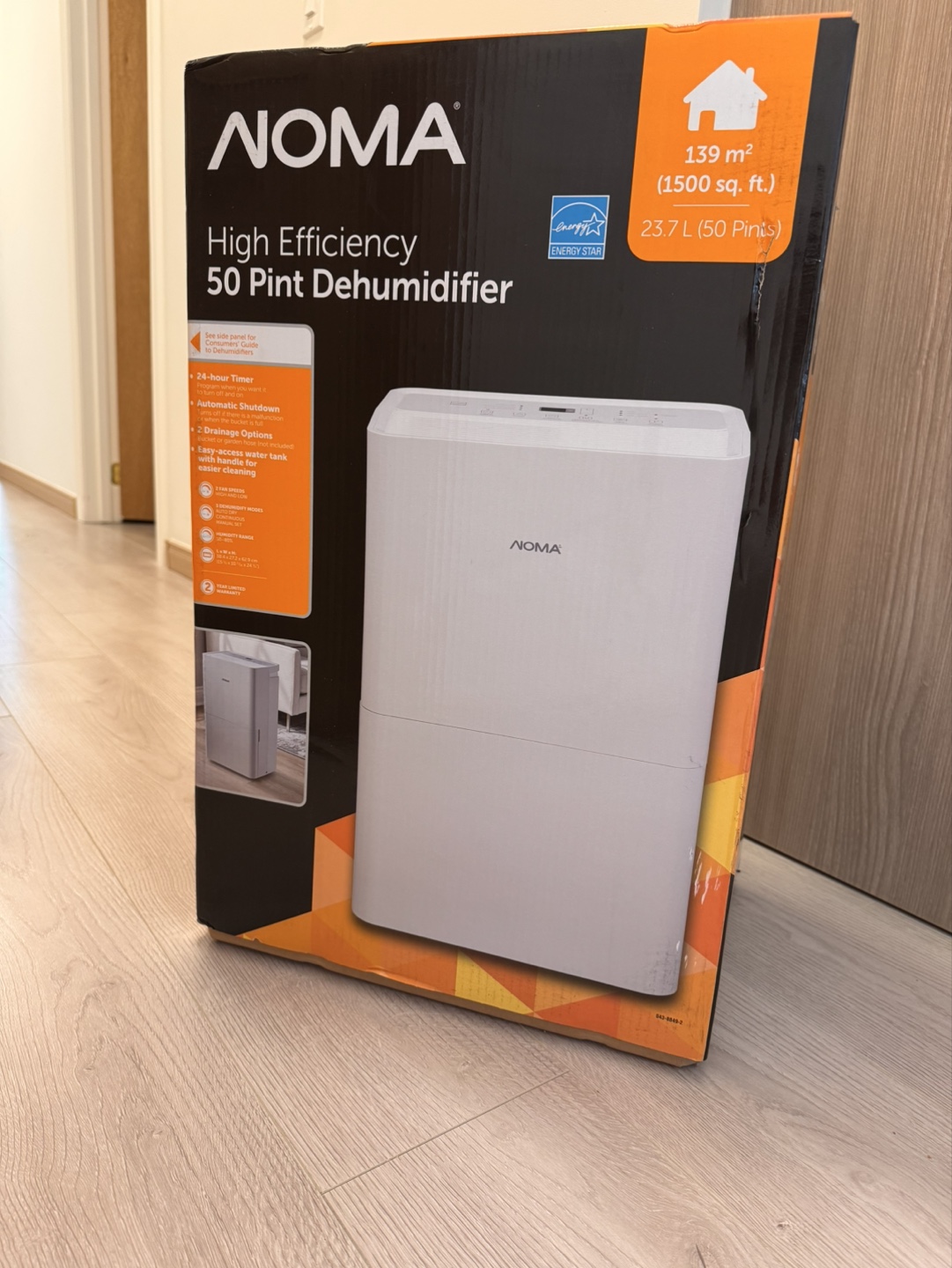 NOMA 50 Pint High Efficiency Dehumidifier