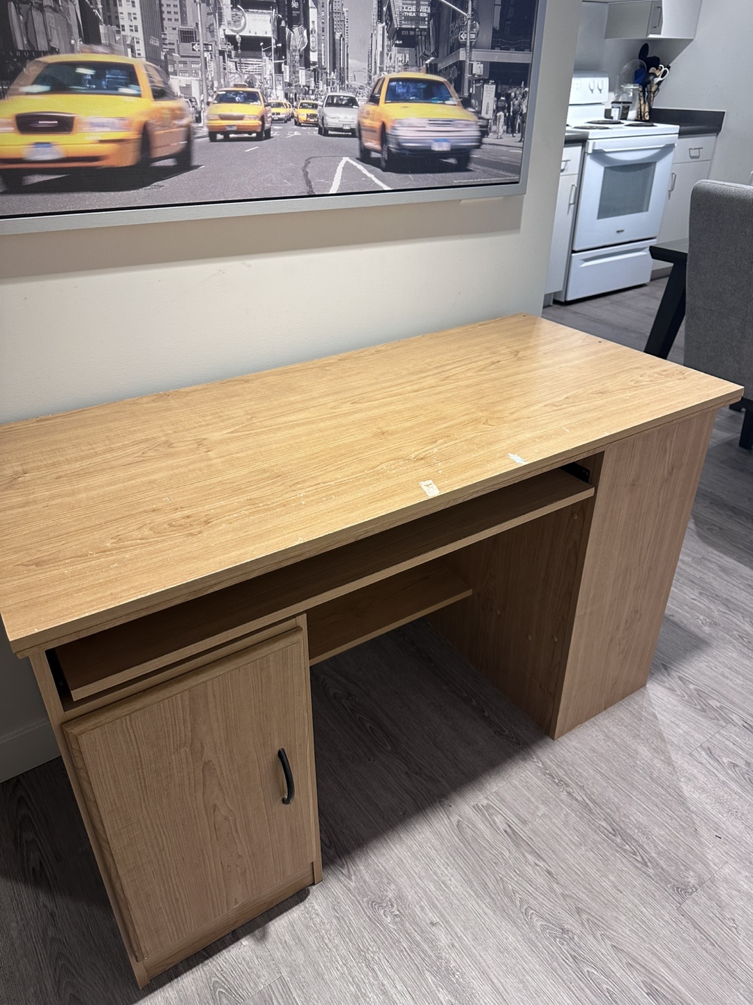 Computer Desk - Light Wood